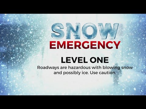 What do snow emergency levels mean?