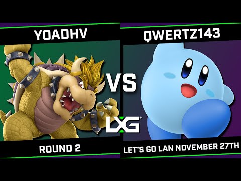 YoAdhv (Bowser) vs qwertz143 (Kirby) - LXG Let's Go LAN November 27th