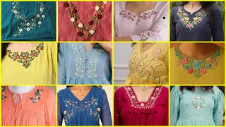 Unique style hand embroidery designs / hand embroidery designs for dresses #handmade #embroidery