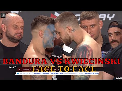 ALAN KWIECIŃSKI VS BANDURA | WAŻENIE I FACE TO FACE FAME MMA 16