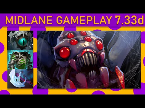 ⭐ Broodmother Mid Gameplay - Dota 2 Top MMR