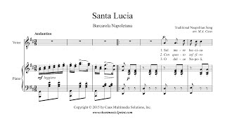 Santa Lucia - Voice (High) - D Major