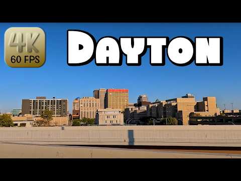 Driving Around Downtown Dayton, Ohio in 4k Video