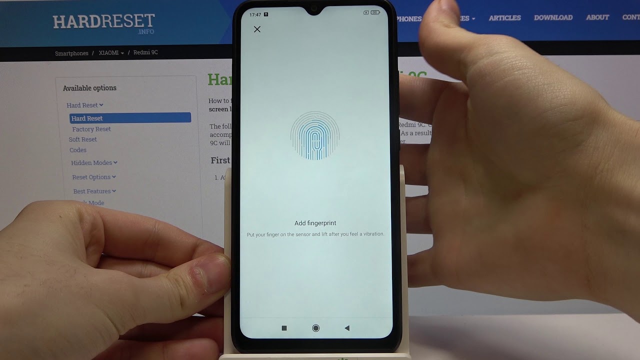 How to Add Fingerprint to XIAOMI Redmi 9C – Unlock Device by Fingerprint