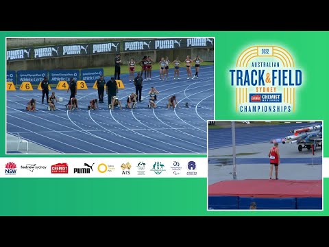 U15 Women 100m Final 2022 Australian Track & Field Championships