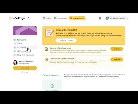 OneVillage video/presentation/materials