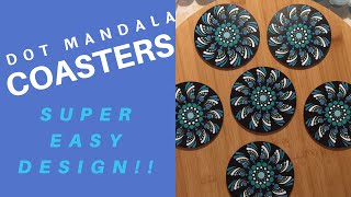 Mandala Art - Dotted coasters