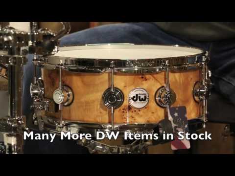 DW Collectors Exotic Mapa Burl Snare Drum, 5.5x14