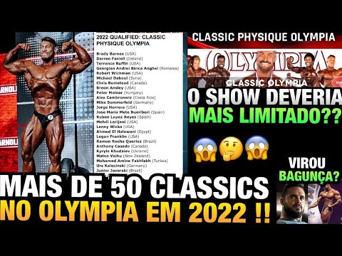RAMON VS 50 ATLETAS CLASSIC NO OLYMPIA  - CONFIRA O NÚMERO INSANO DE ATLETAS CLASSIFICADOS