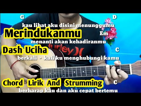 Chord Mudah (Merindukanmu - Dash Uciha) By Darmawan Gitar ( Tutorial Gitar) Untuk Pemula