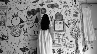 Black Chalk by Julieta Tetelbaum (2022) Drawing Scene 4K