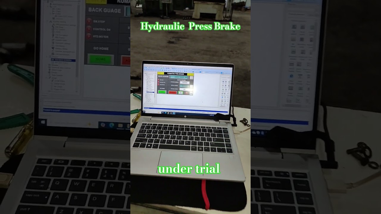 #press #brake #machine #komatsu #plc #control #panel #automation