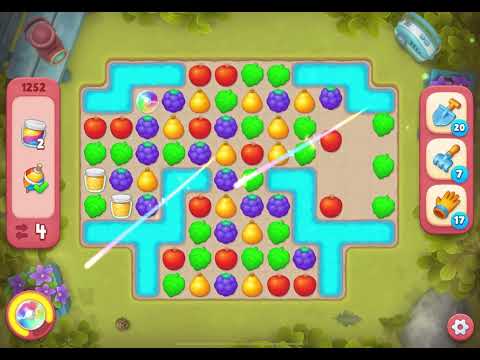 Gardenscapes Level 1252 Hard NO BOOSTERS