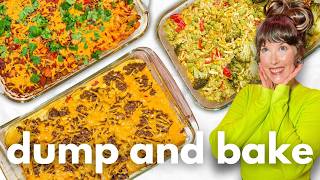 3 Healthy Meal Prep DUMP AND BAKE Vegan Casseroles (gluten-free)