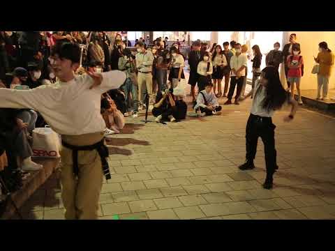 JHKTV] Kagawayu (Japan) &kangshinhwa hongdae Kpop dance 카가와유&강신화 홍대 케이팝댄스
