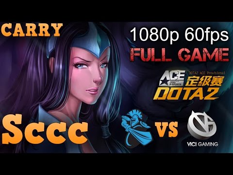 Sccc plays carry Mirana: Vici Gaming vs Newbee DOTA 2 ACE Provisional. Full game.