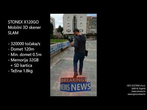 STONEX X120GO 3D mobilni ručni skener SLAM