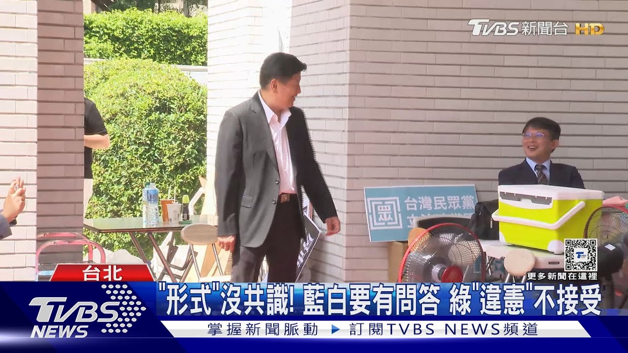 傅崐萁探班「摸頭殺」　黃國昌:是幽默互動