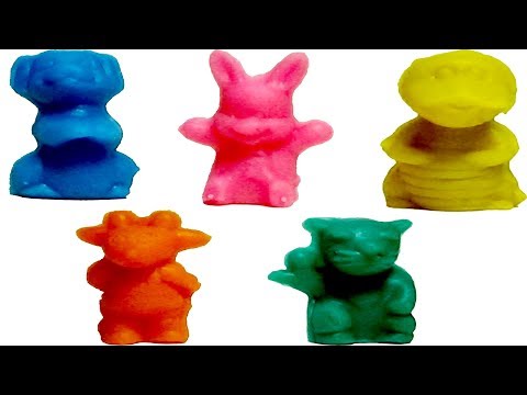 Making Play-Doh With Cartoon Doll Shape Set / Color Learning Video For Kids In Bing Bing Kids.