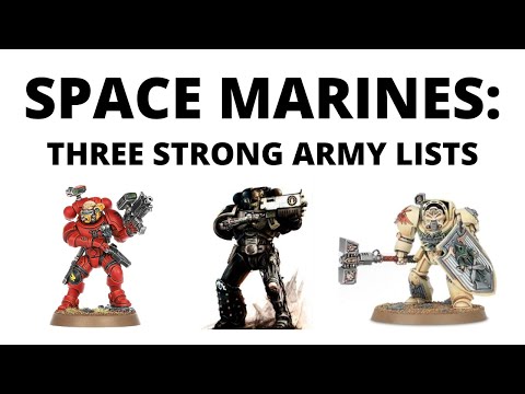 Three Top Space Marine Army Lists - Iron Hands, Blood Angels and Dark Angels