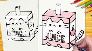 ❤️👉COMO DESENHAR PUSHEEN CAT MILK