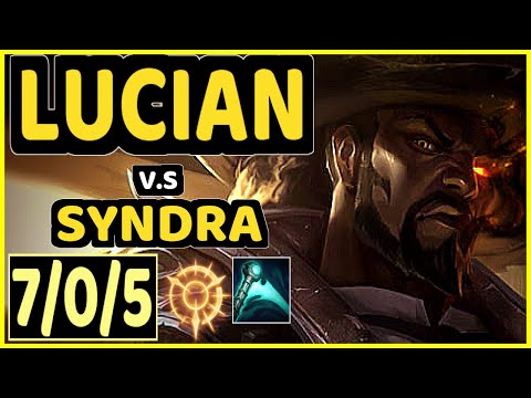LUSKKA (LUCIAN) vs SYNDRA - 7/0/5 KDA BOTTOM ADC GAMEPLAY - BR Ranked GRANDMASTER