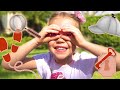 Nastya spielt Detektiv und sucht nach Ü Nastya spielt Detektiv und sucht nach Ü