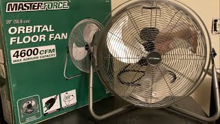 Masterforce 20” Orbital Floor Fan