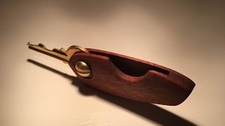 Folding Sapele Key Case