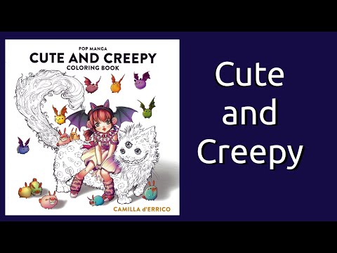 Cute and Creepy by Camilla d'Errico Coloring Book Flip Through