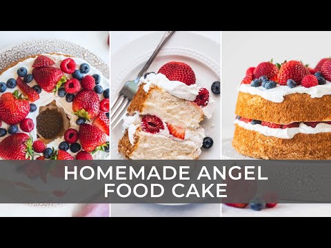 Easy Homemade Angel Food Cake!