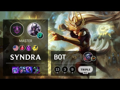Syndra Bot vs Tristana - NA Master Patch 10.25b