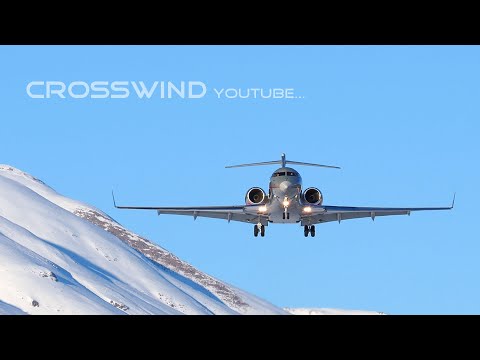 Bombardier Jets | Valley Landing and Takeoff | Engadin Airport 12.02.2022
