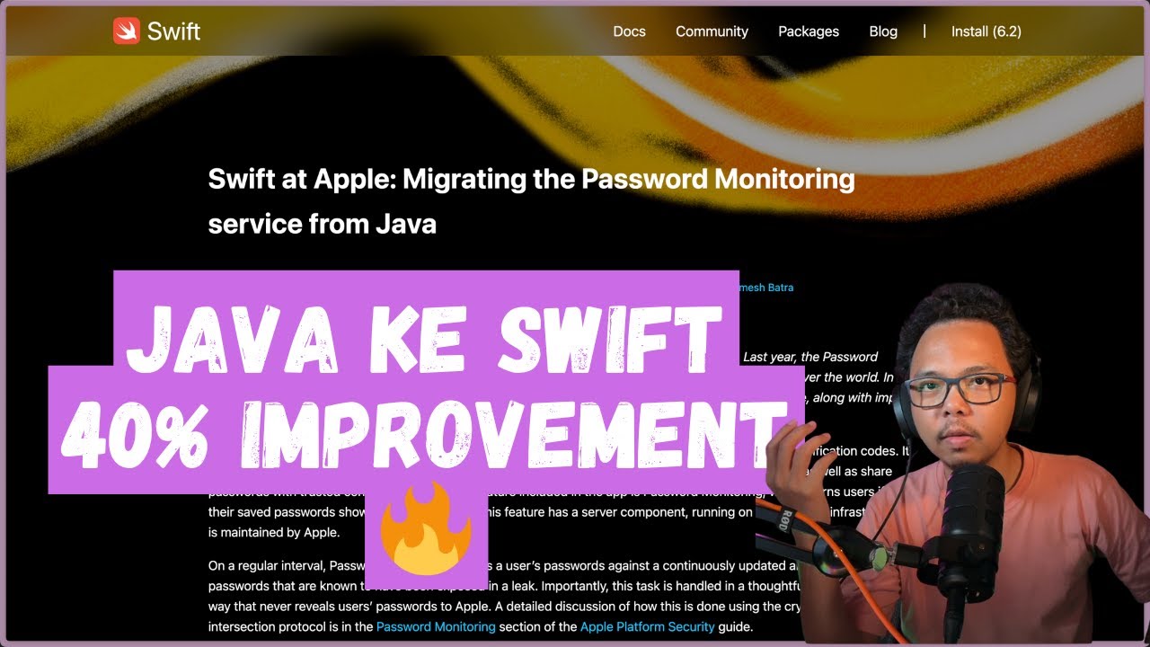 40% NAIK PERFORMANCE! Rewrite Java ke Swift