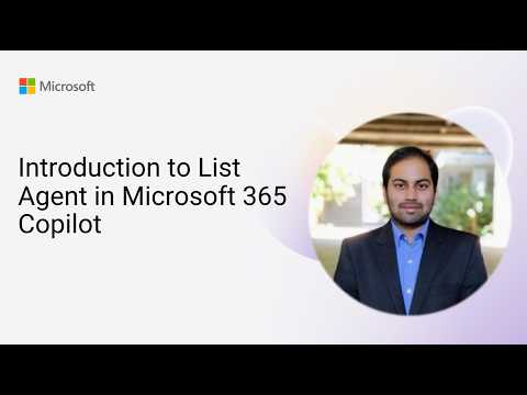 Microsoft 365 Copilot: List Agent Guide Microsoft 365 Copilot: List Agent Guide