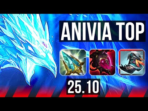 ANIVIA vs AATROX (TOP) | 10/1/8, Godlike | KR Master | 25.10