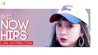 EXID (이엑스아이디) Now Hips (자~엉덩이) | Line Distribution