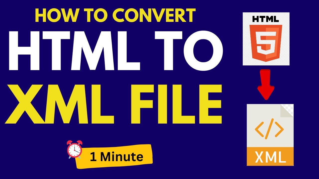 How To Convert Html File To Xml File | Html To Xml Converter | 2024
