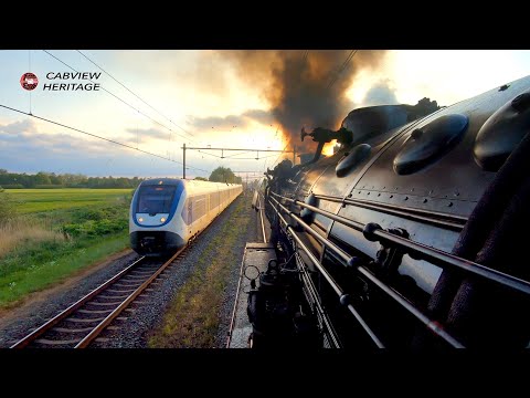 A 1950's cockpit view: Utrecht - Rotterdam SSN Nostalgie Express SSN 7/5/2022