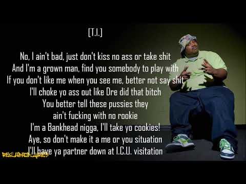 Bone Crusher - Never Scared ft. Killer Mike & T.I. (Lyrics)