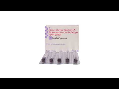 Lantus Insulin Glargine 100IU, 3 ml Prefilled pen
