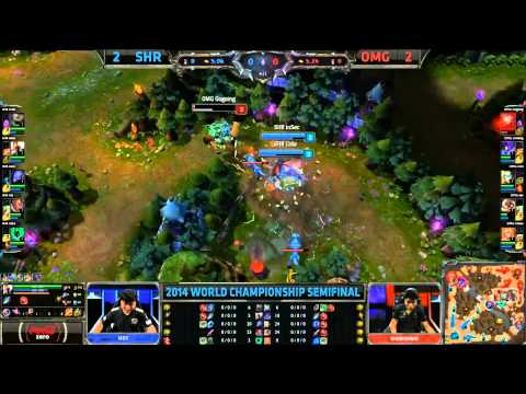 SHR inSec First Blood Jungle Catch - SHR vs OMG Game 5 (S4 Worlds)