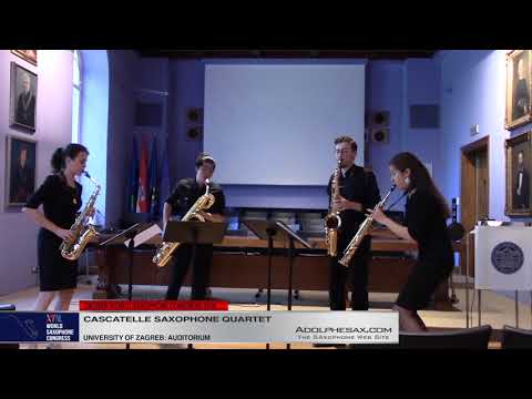 Saxophone Quartet by Daniel Schnyder    Cascatelle Saxophone Quartet   XVIII World Sax Congress 2018