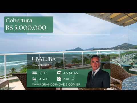 Capa do vídeo: Cobertura de 3 suítes — Edifício Saint Tropez, Praia Grande, Ubatuba
