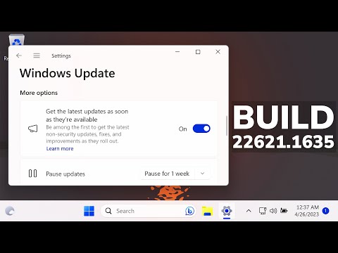 New Windows 11 Update 22621.1635 - New Features in the Main Release