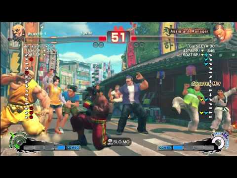 Almakashi 2k12 (Gouken) vs: GarSEEYA 00 (Deejay) SSF4:AE v.2012 HD High Endless Matches