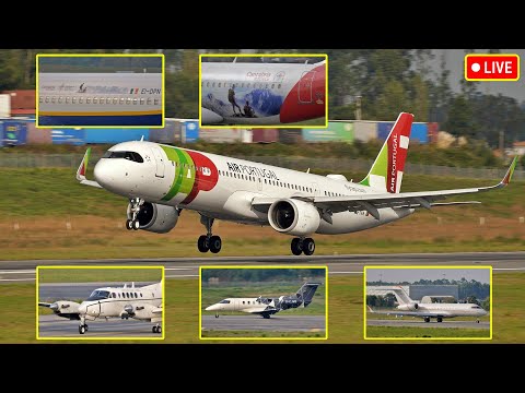 🔴4K Aeroporto do Porto AO VIVO Operações matinais - 14 de outubro de 2023