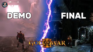 Differences between the Path to Eos Demo and the Final Version of God of War 3