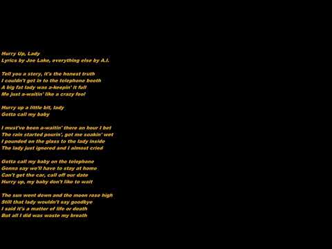 A.I. In The Style Of Ricky Nelson-Hurry Up, Lady