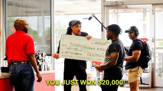 Cutting in Line and Winning $20,000 Prank!